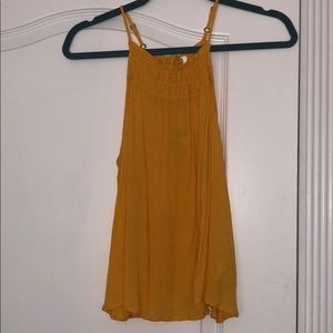 Hollister yellow summery tank top